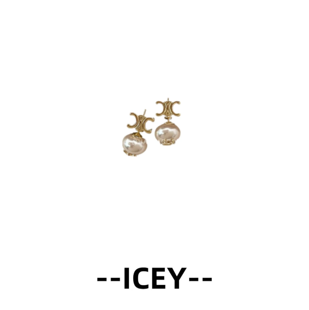 镀K金【珍珠凯旋】新 ICEY艾希耳饰--A1860-1金