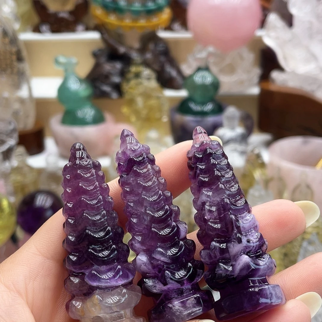 水晶珠宝半成品未镶嵌摆件