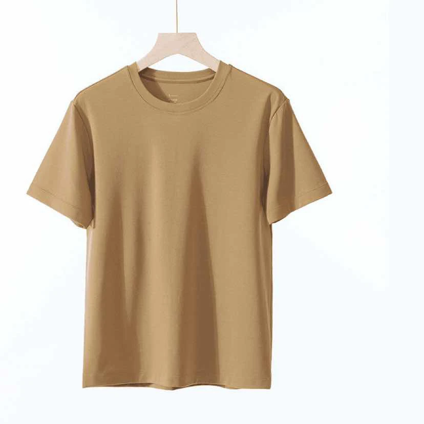 男款100支桑蚕丝莫代尔丝光棉短袖