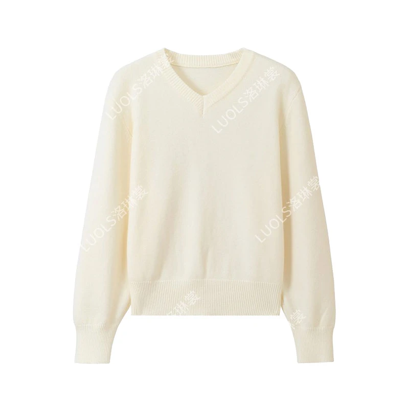 2025秋冬新款加厚慵懒感宽松极简风休闲针织毛衣百搭简约显瘦上衣