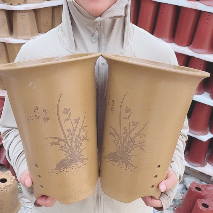 宜兴紫砂精品花盆