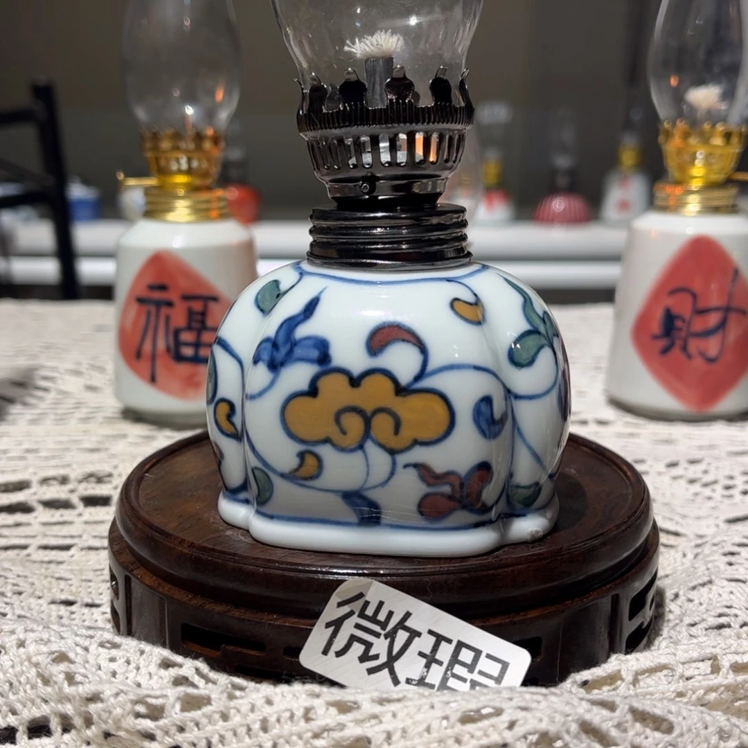摆件景德镇陶瓷香薰灯