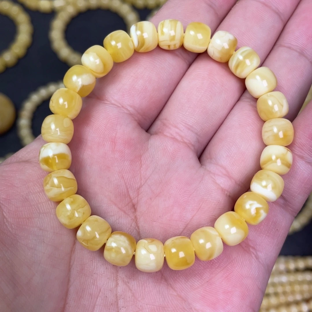 蜜蜡未镶嵌裸石蜜蜡手串8.7mm