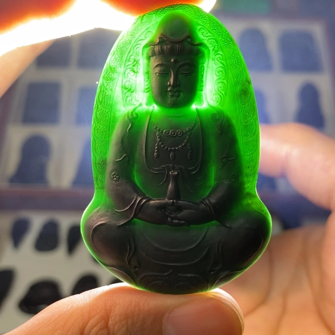 翡翠未镶嵌吊坠(不含链)