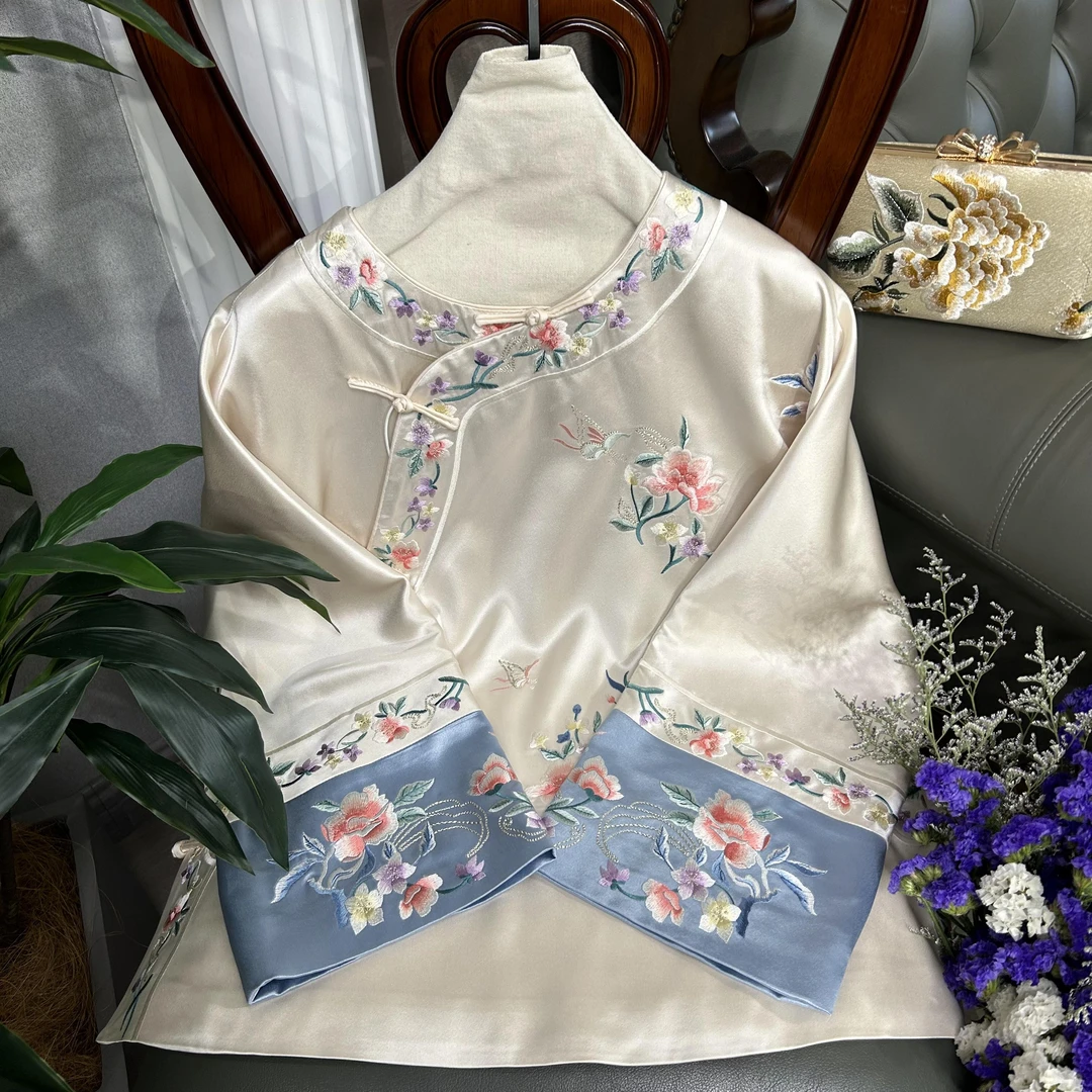 【浣碧】新中式汉服复古春秋斜襟民国风