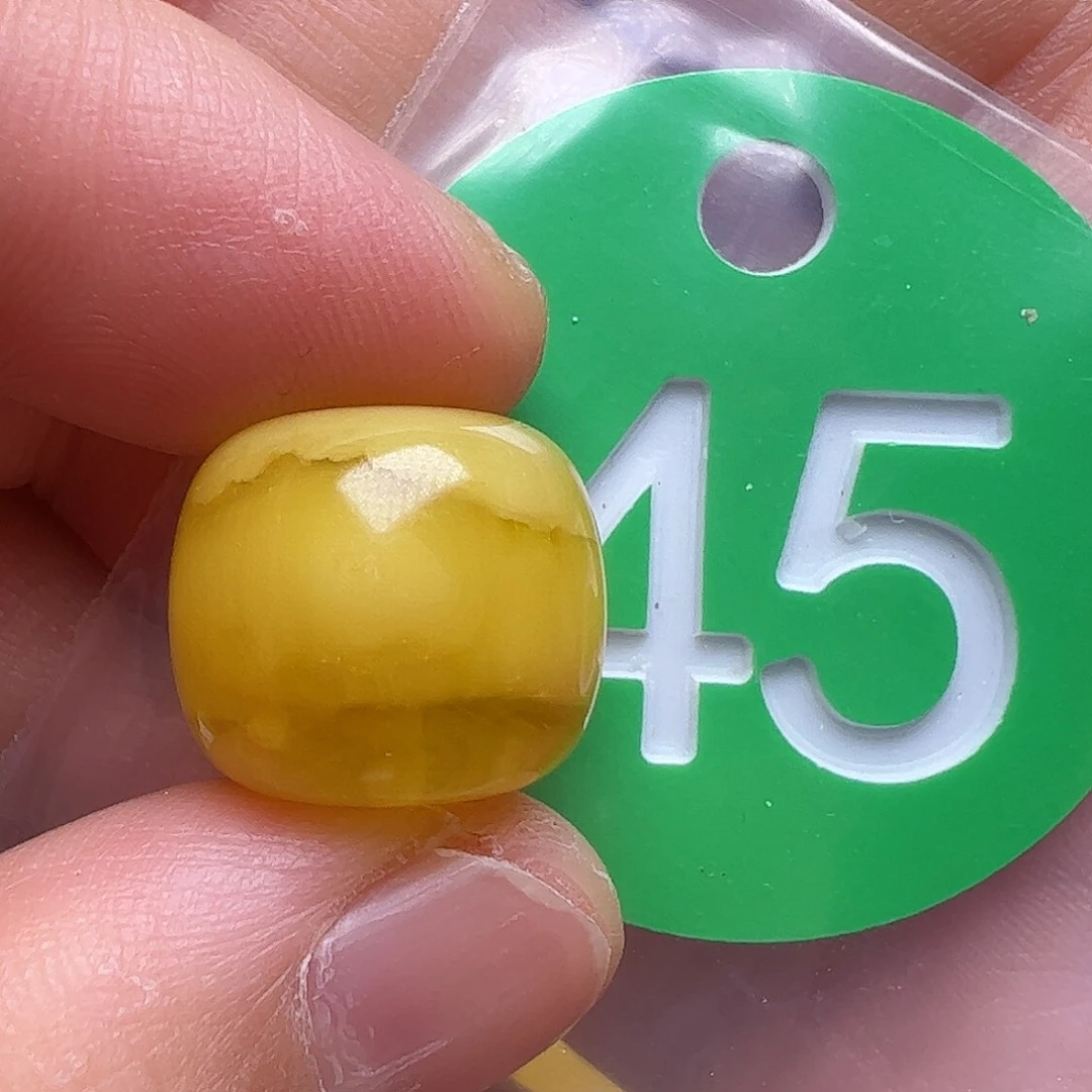 蜜蜡未镶嵌珠宝奇石15mm微瑕