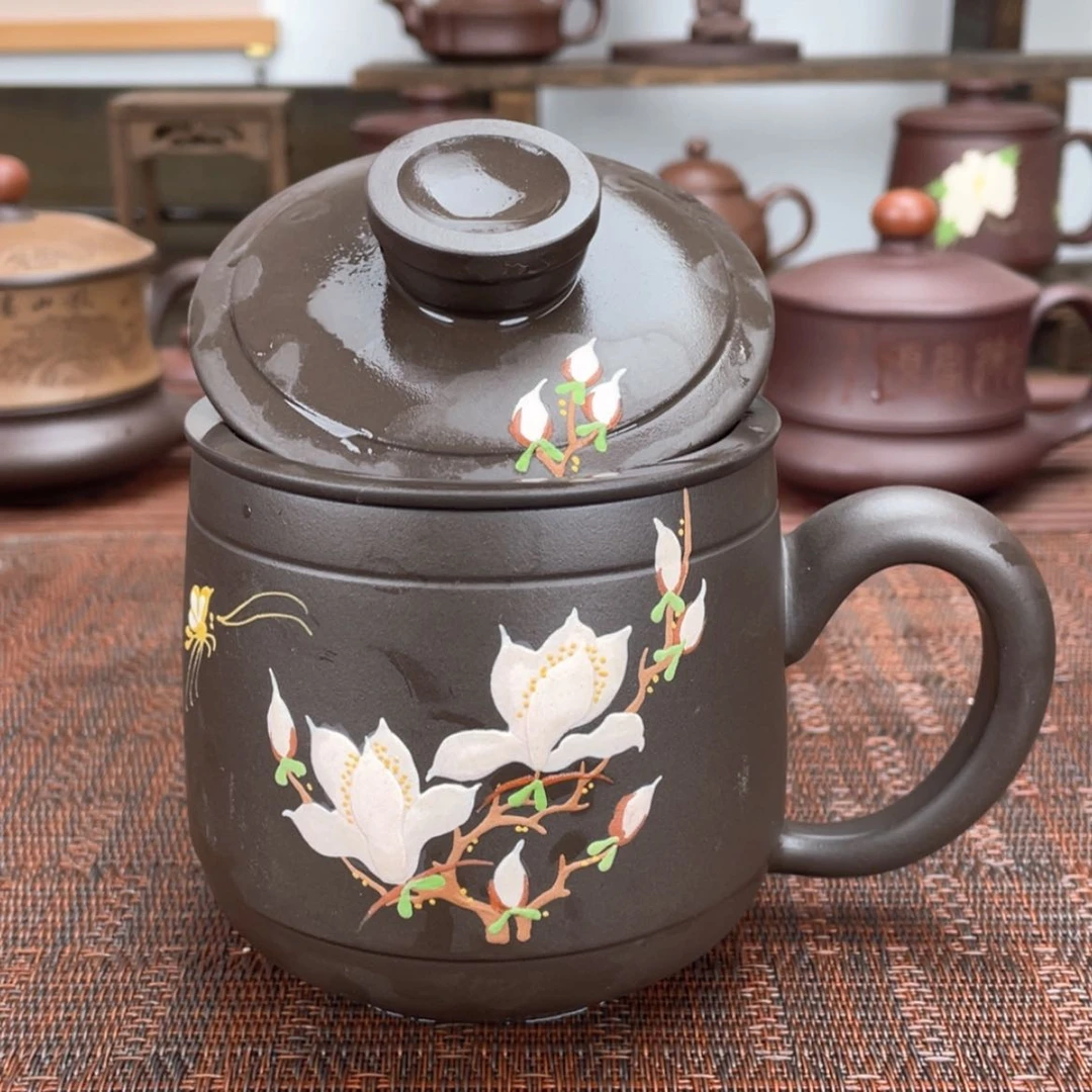 【闪购商品】紫砂茶杯宜兴原矿紫砂盖杯微瑕