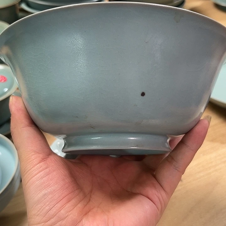 摆件原产地原矿釉汝瓷微瑕