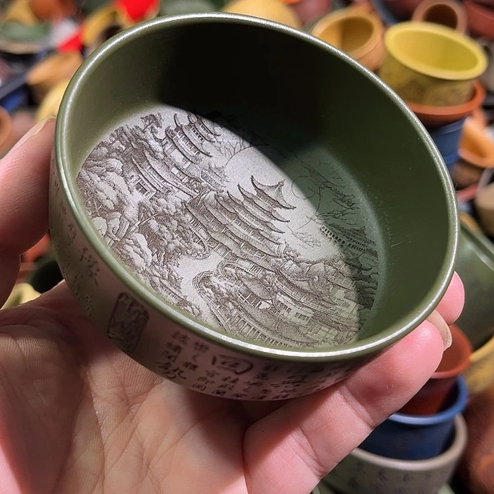 紫砂茶杯全手工紫砂主人杯