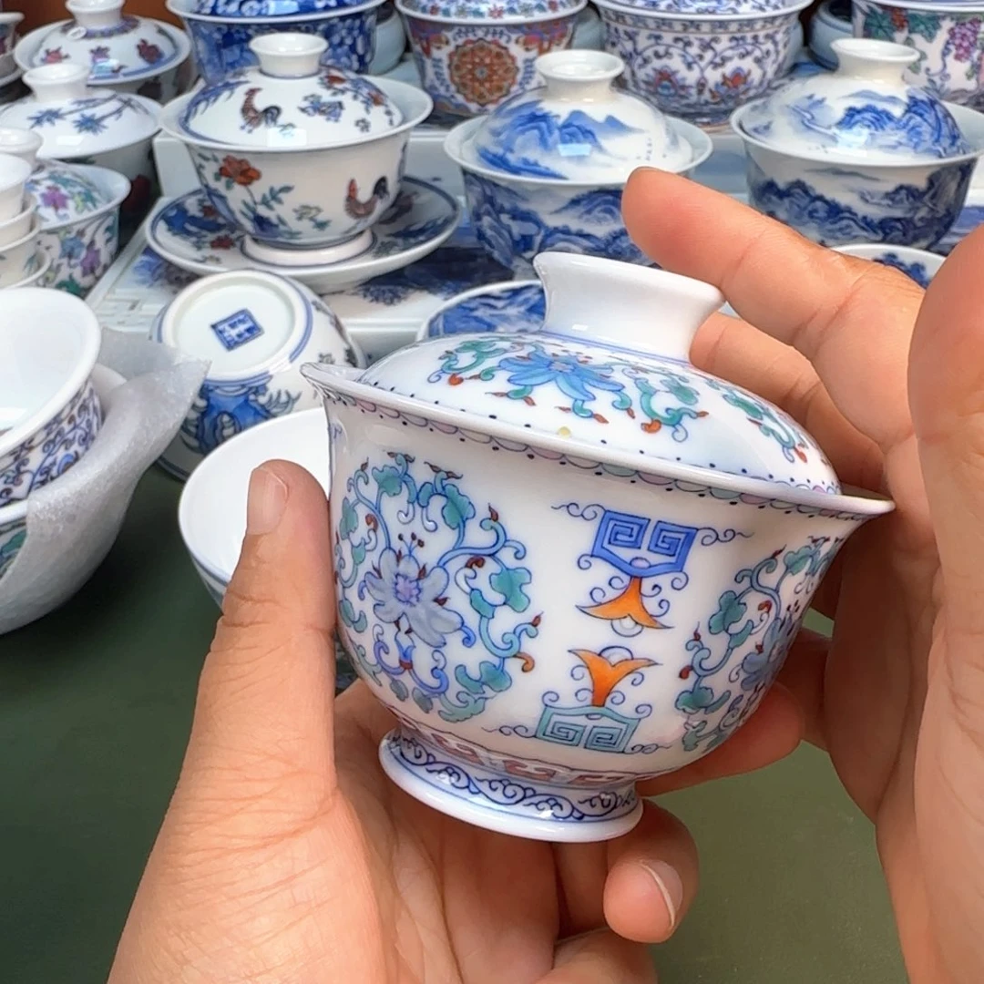 景德镇纯手绘茶具圆圆229