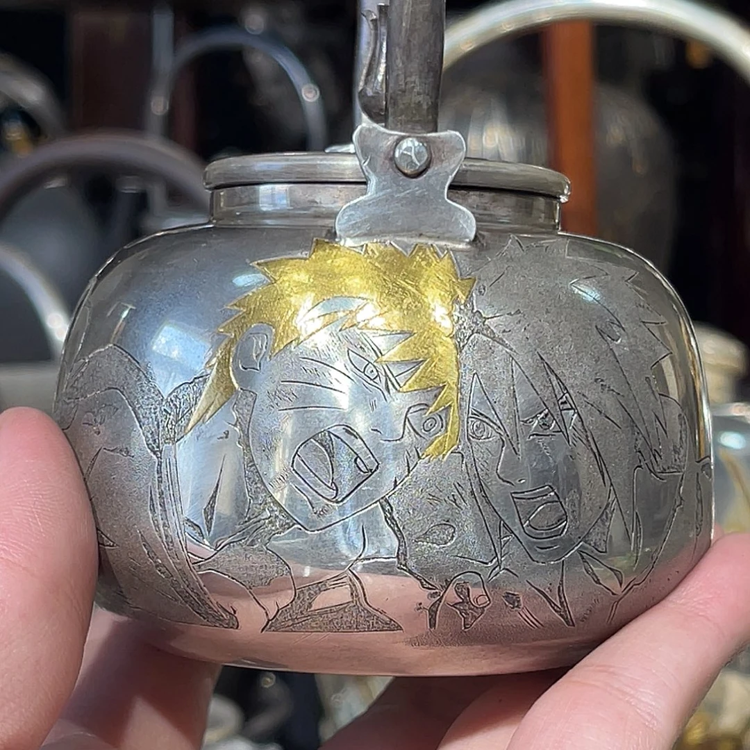 何***扇纯银名家作品欣赏