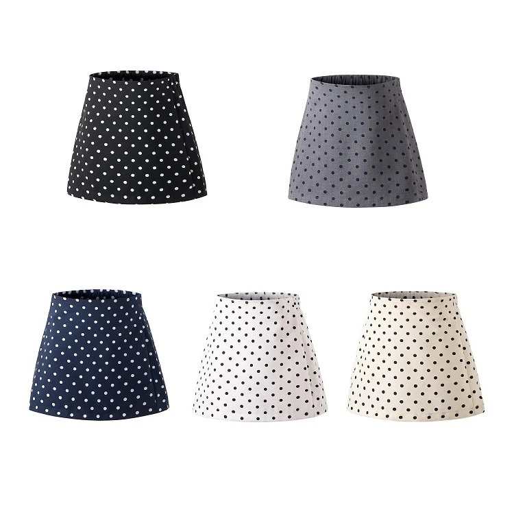 女童春秋新款韩系高级甜美百搭波点西装半身裙气质高腰a字短裙裤6