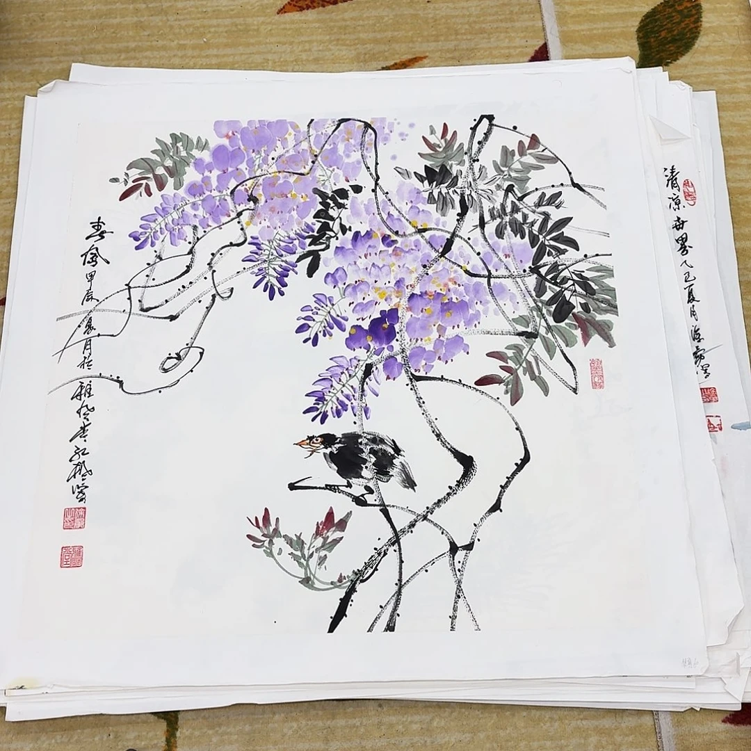 国画四尺斗方哈哈哈