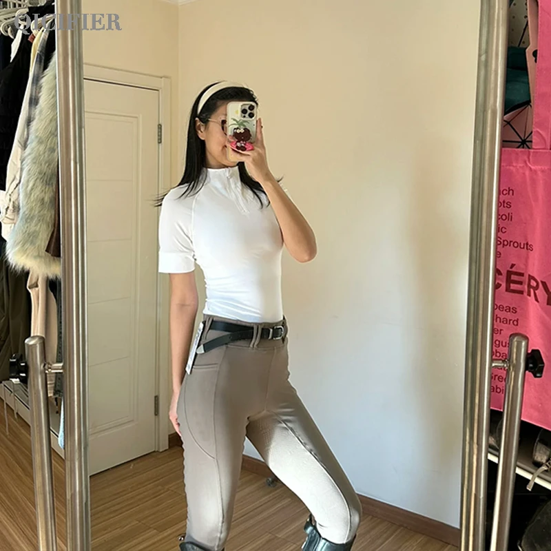 新高尔夫 白 运动版拉链短袖 2854