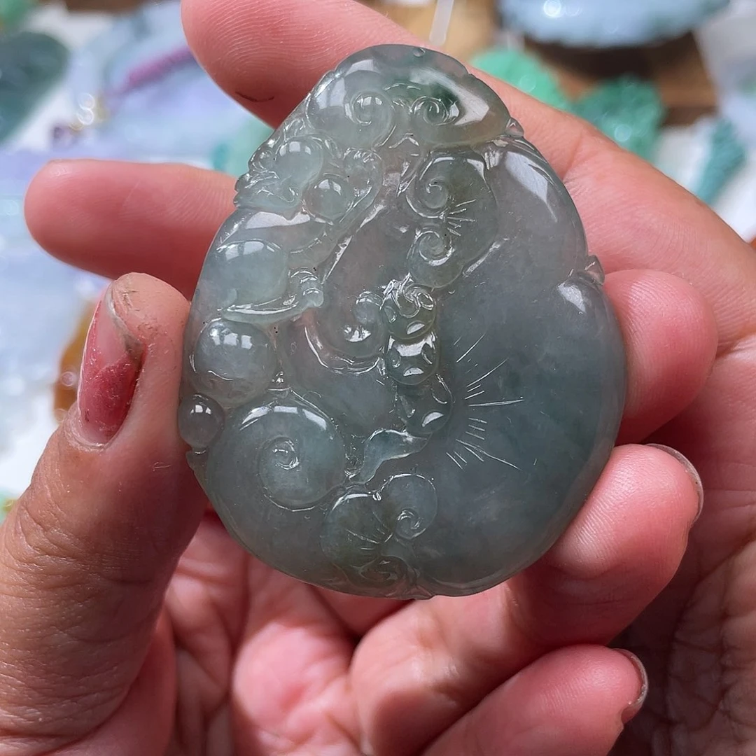 颈饰未镶嵌翡翠翡玉缘翡翠