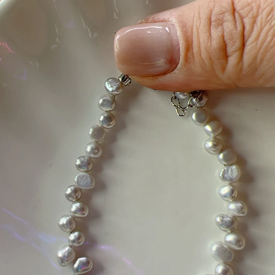 淡水珍珠手链合金