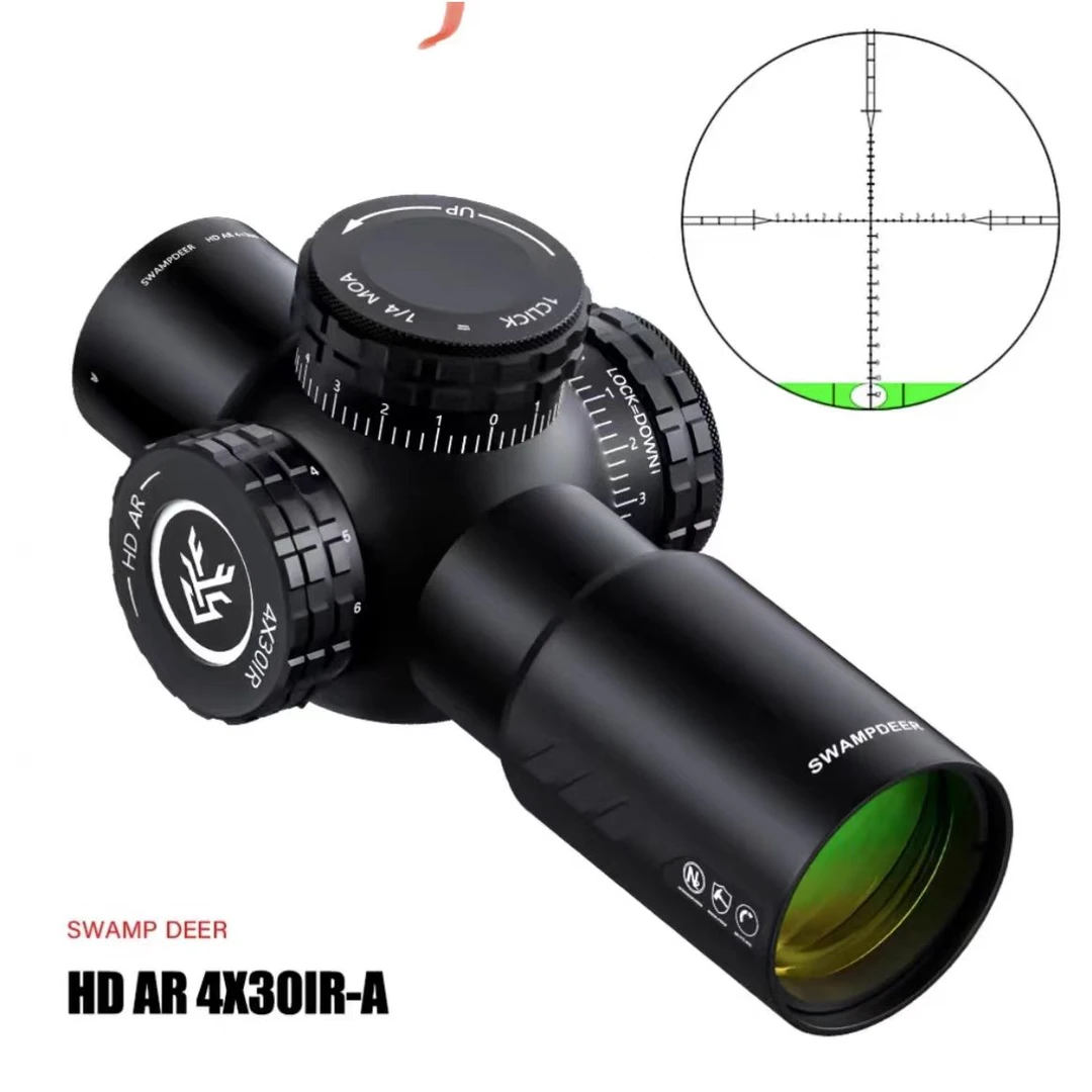 沼泽鹿HDAR4*30 超短速瞄4倍镜内置水平仪瞄准镜光学十字高清倍镜