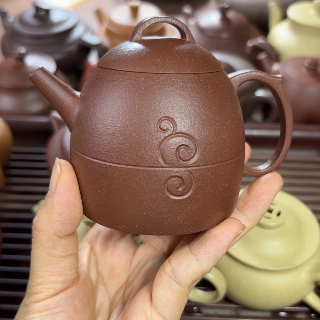 茶壶底槽青如意秦权 180cc