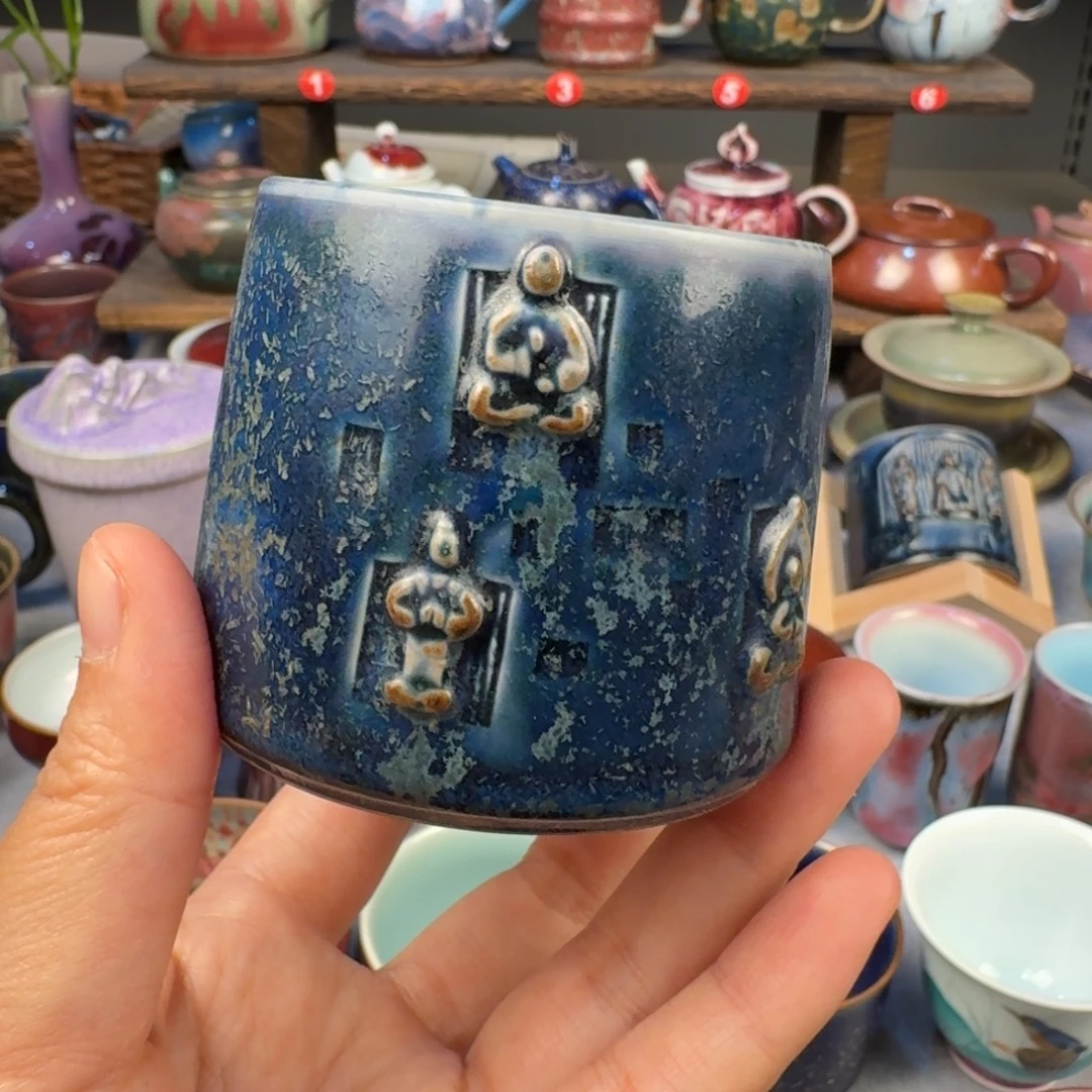 瓷片钧瓷单杯钧瓷单杯钧瓷