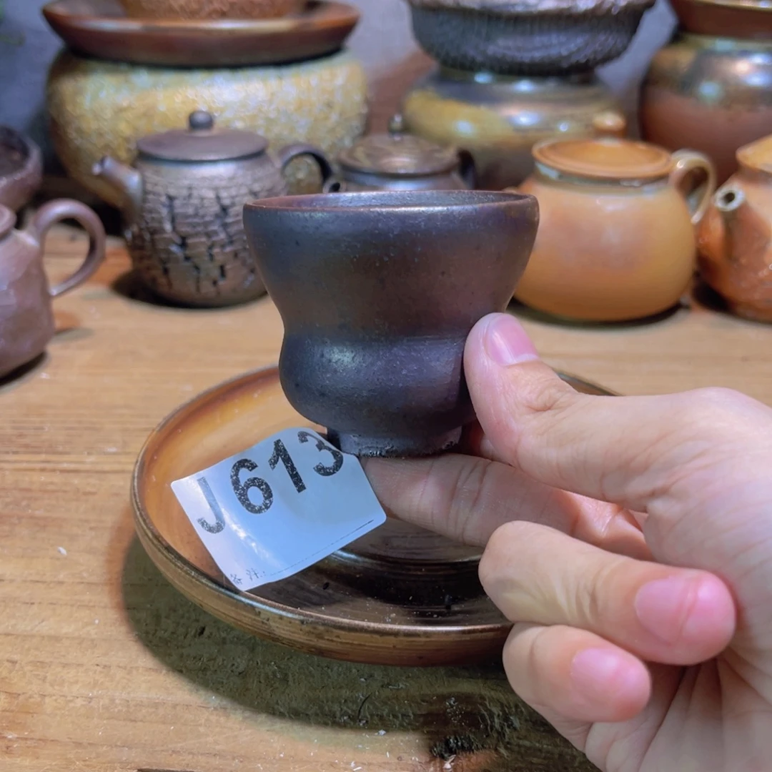 纯手工制作工艺（柴烧）裸烧纯手工制作柴烧杯613