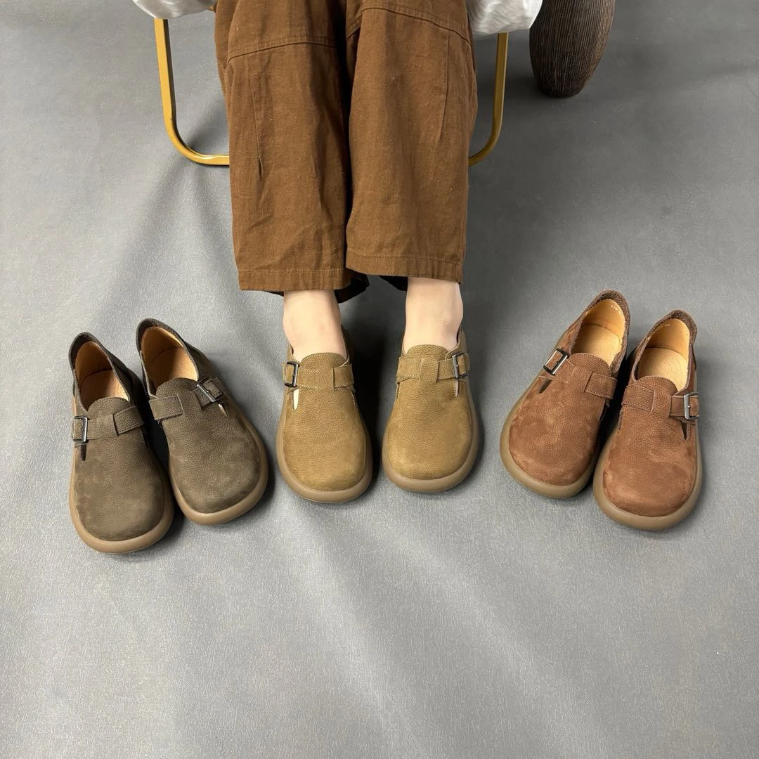 713青年薄款豆豆鞋乐福鞋圆头软底厚底平底鞋子舒适女鞋低帮