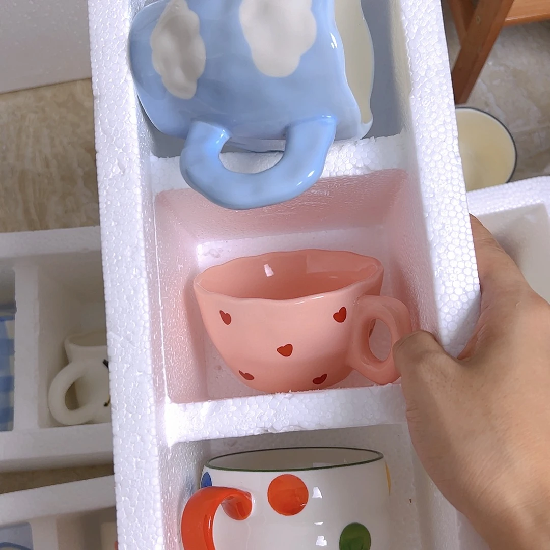 陶瓷微瑕陶瓷杯3杯