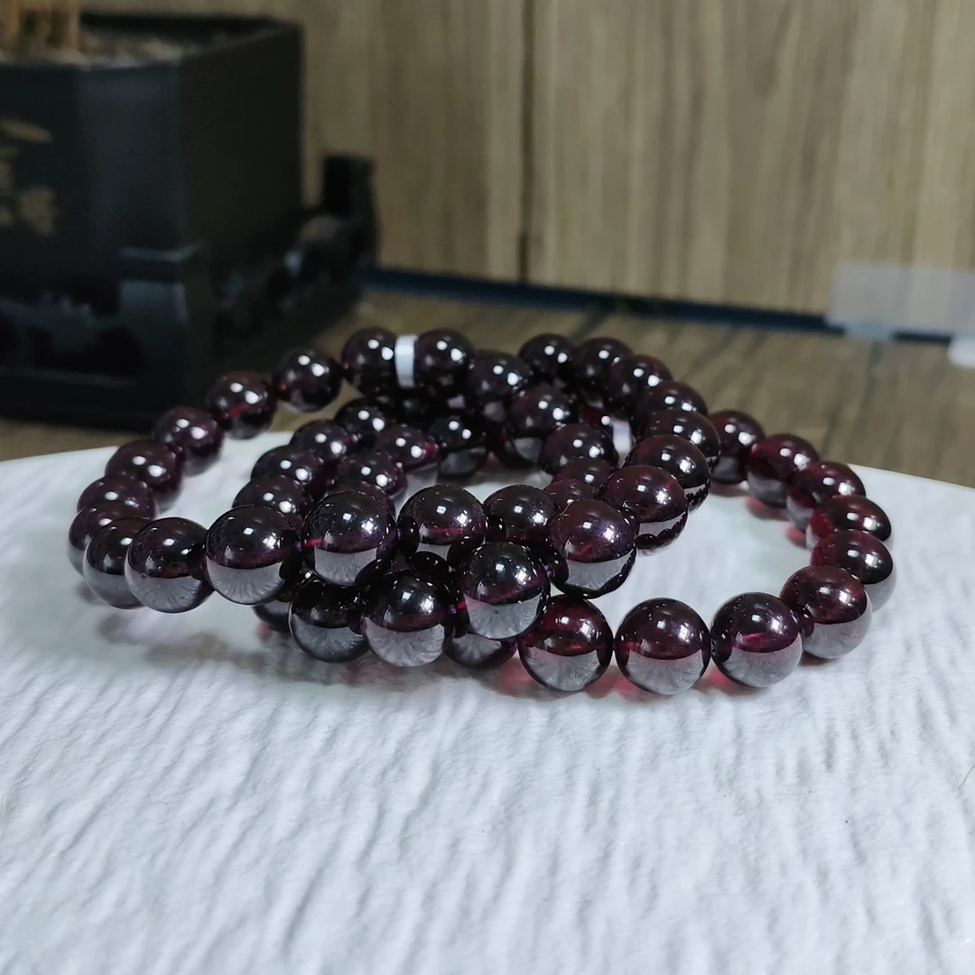 【书记甄选】高品紫牙乌单圈手链 多样式发一件 约10mm 1952BB