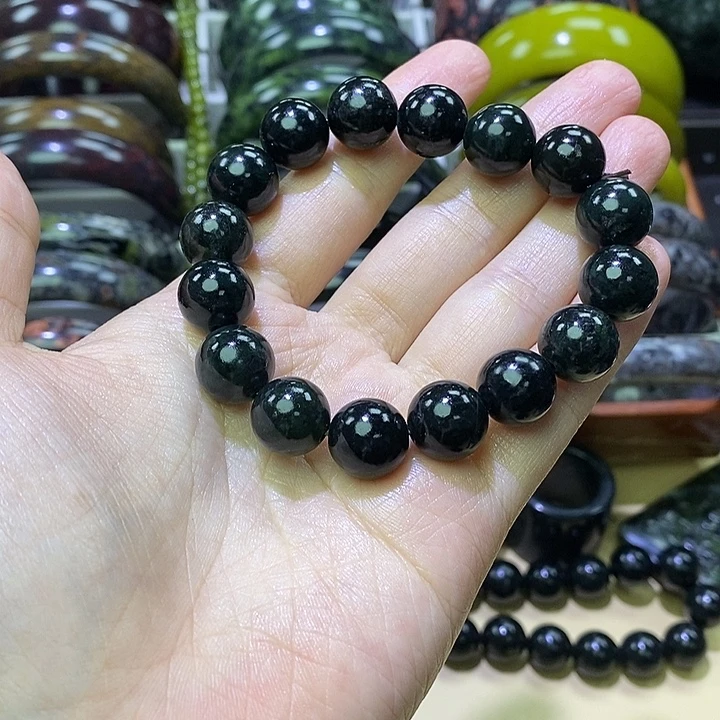 蛇纹石玉未镶嵌药王石饰品