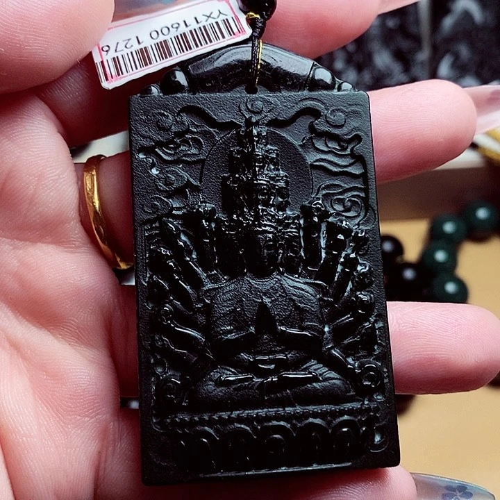 天然缅料A货挂件千手1276