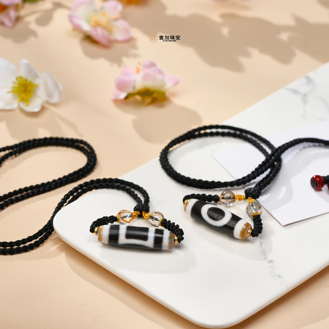 壹加师姐｜手工设计崩系藏古横版td玛瑙项链多样性发一3167R