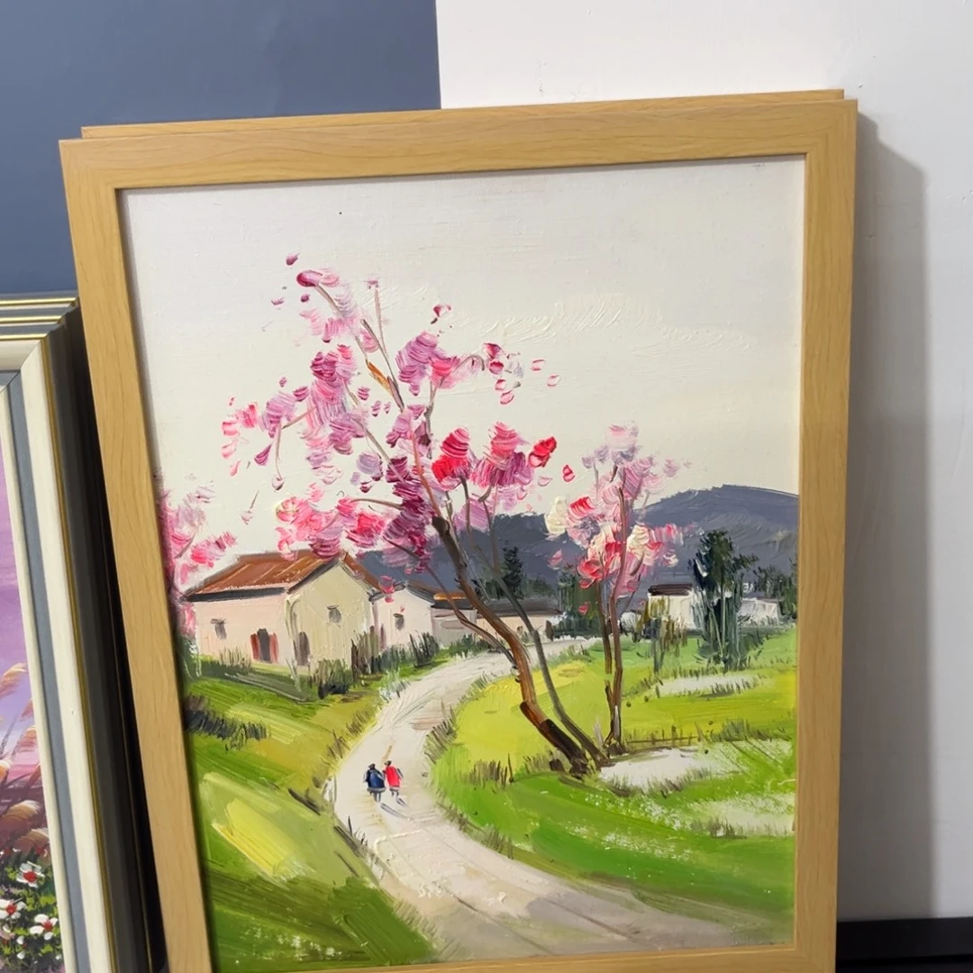 手工手绘精品油画30+40外框