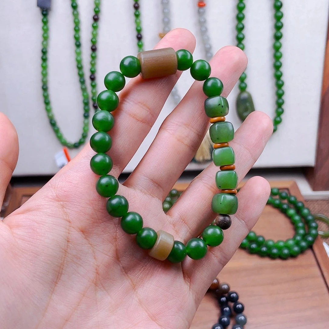 未镶嵌手链和田玉水**青