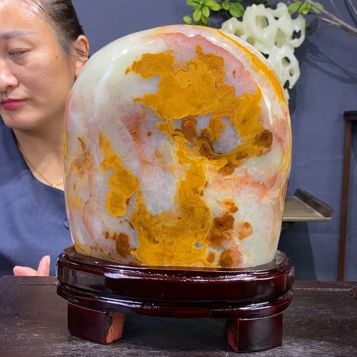 石材伊朗古青石摆件