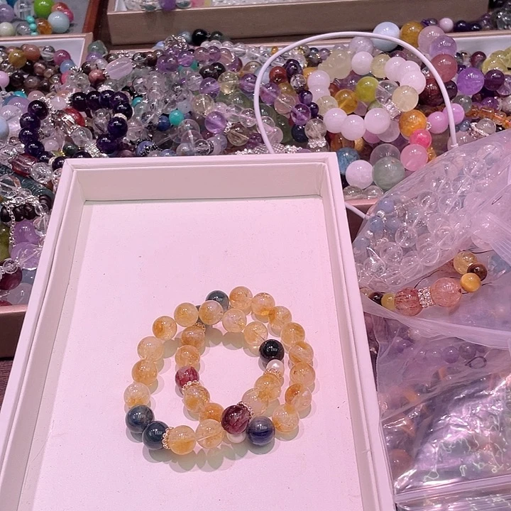 水晶手链未镶嵌54黄