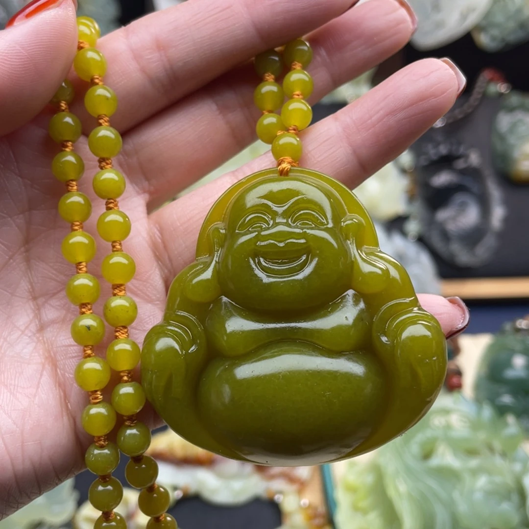 蛇纹石玉颈饰未镶嵌