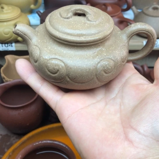 紫砂茶壶青段泥仿古如意180豪升左右