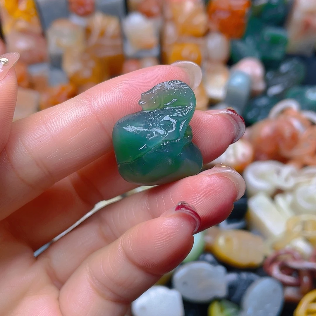 青田石印石西安绿