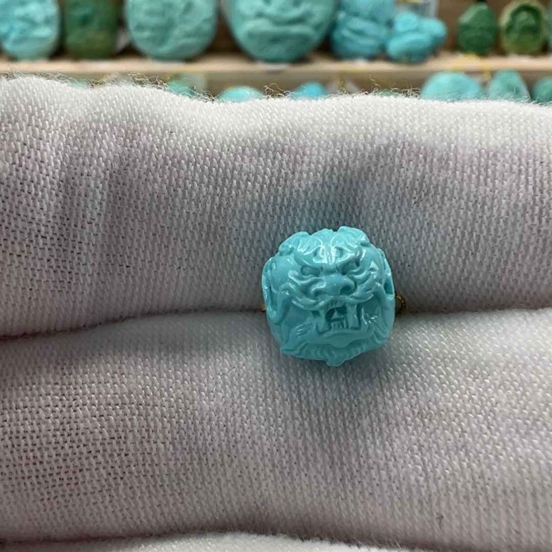 未镶嵌绿松石龙珠9.1mm