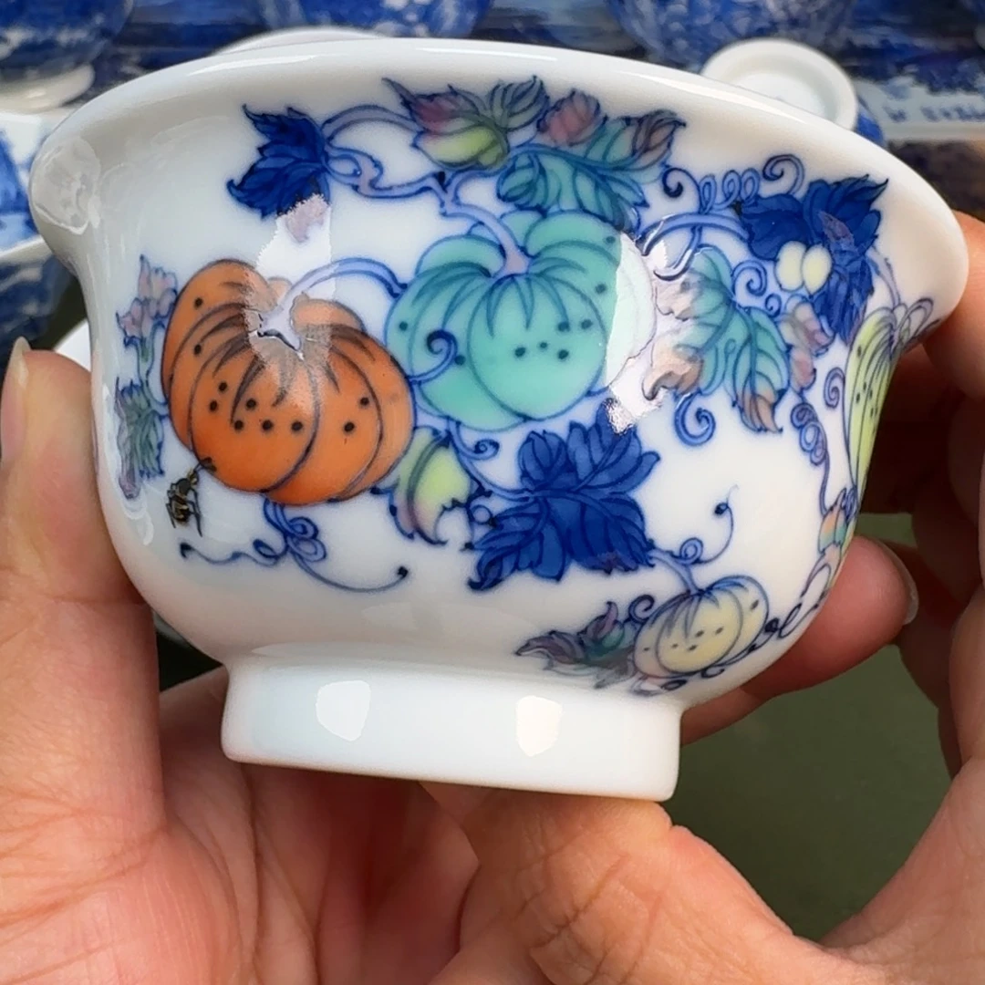 景德镇纯手绘茶具圆圆2289