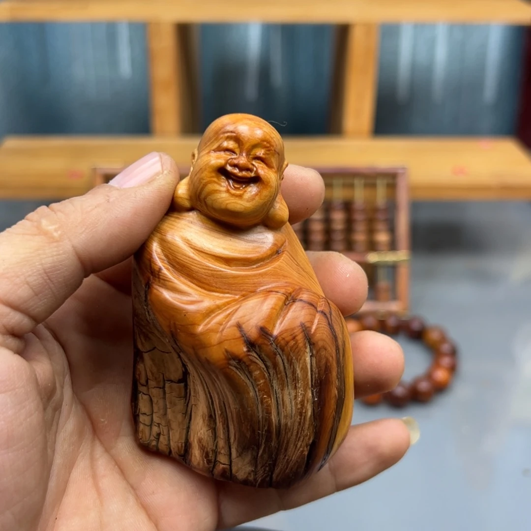 草***y木崖柏木摆件手把件
