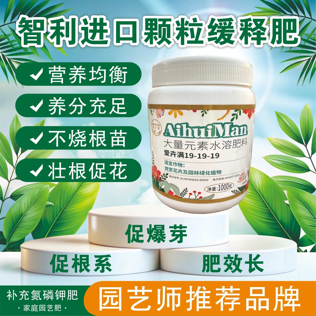 进口颗粒水溶肥料19-19-19 家庭园艺多肉盆栽绿植花卉通用缓释肥