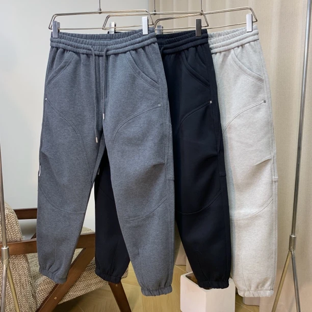 休闲裤保暖束脚裤常规款大兜卫裤加厚运动裤宽松