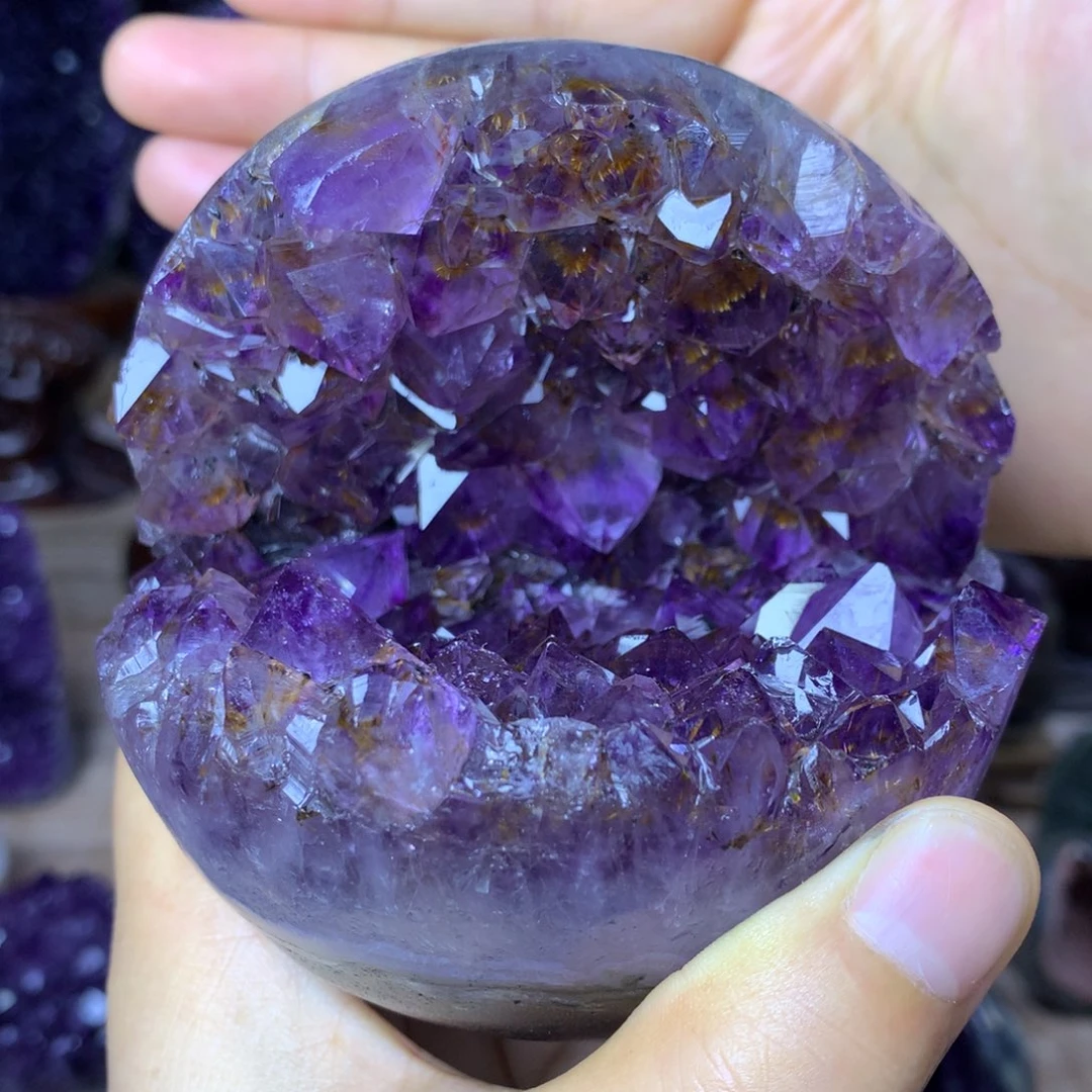 紫晶珠宝半成品未镶嵌