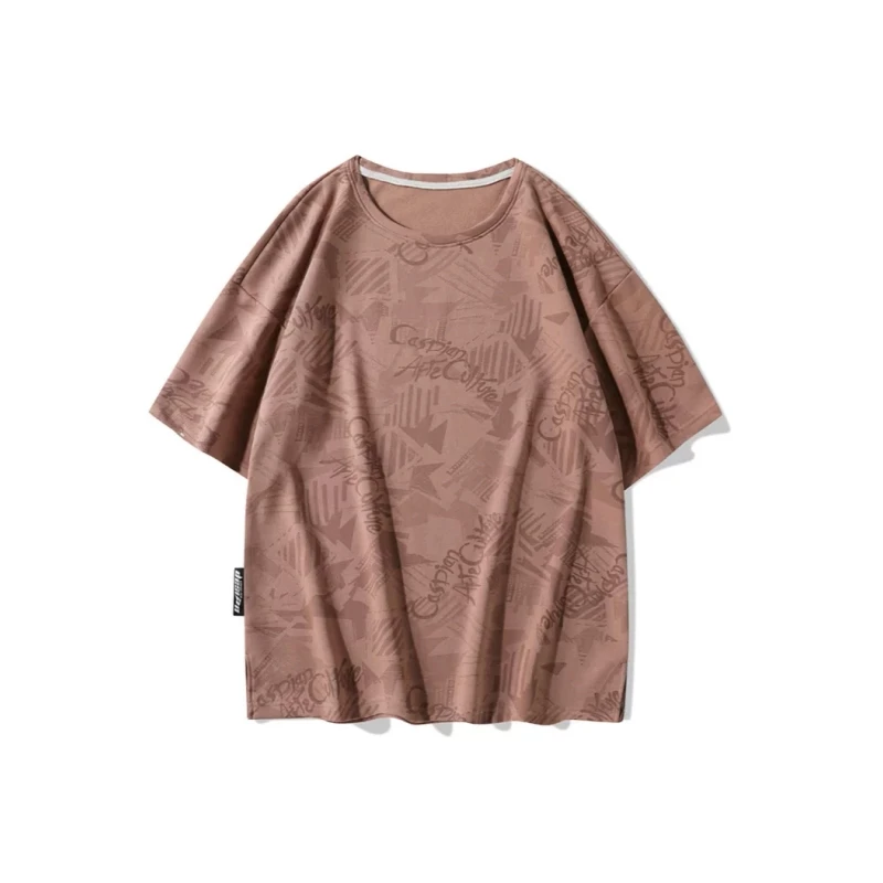 重磅棉质感圆领短袖T恤宽松打底衫男女士加肥加大码半袖体恤上衣