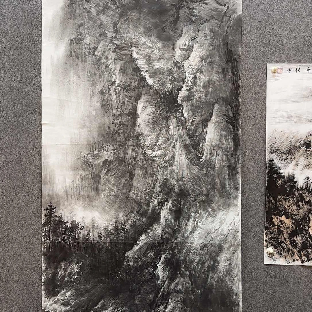 国画韦*张宇老师手绘作品