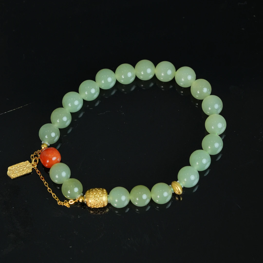 【甜宠年货节】蜂蜜水和田玉晴水手串