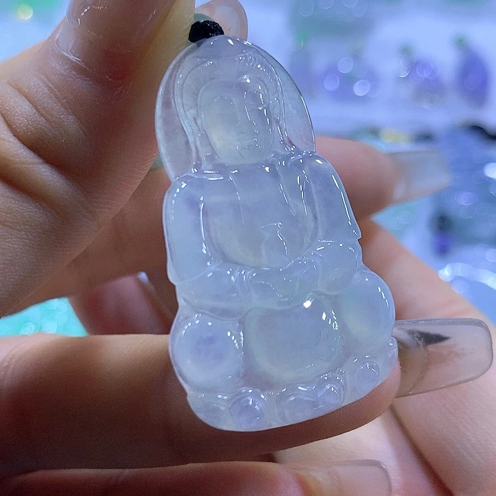 颈饰未镶嵌翡翠天然翡翠A货吊坠