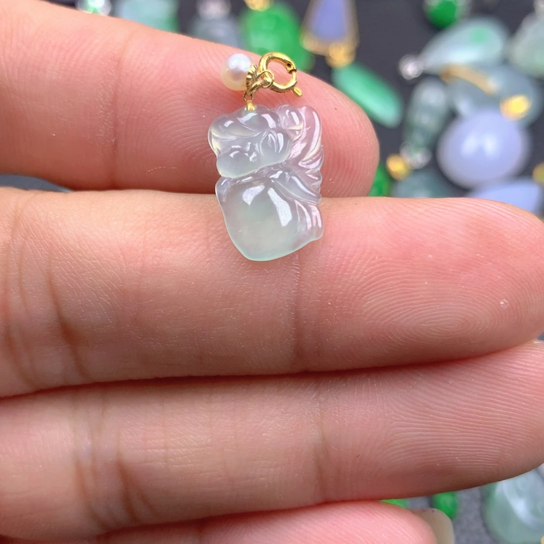 【闪购商品】翡翠18K金镶嵌颈饰翡翠