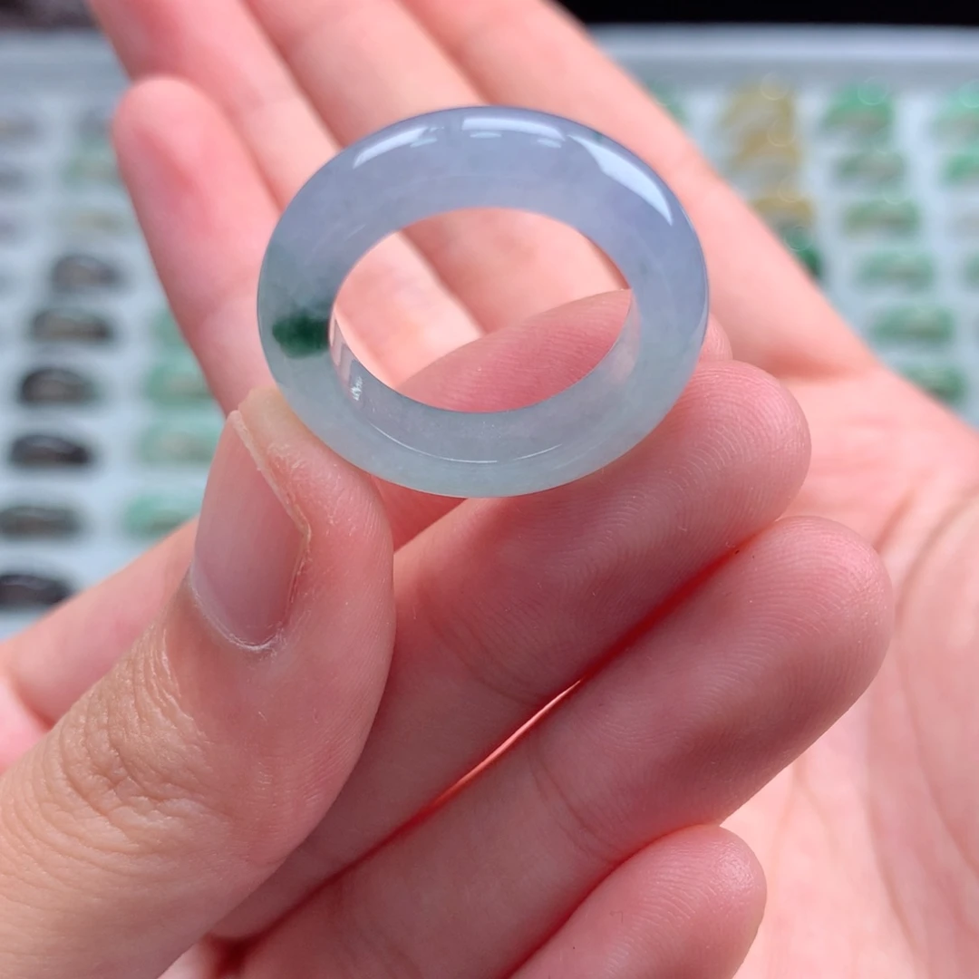 未镶嵌戒指翡翠乐*刘天然13-14圈