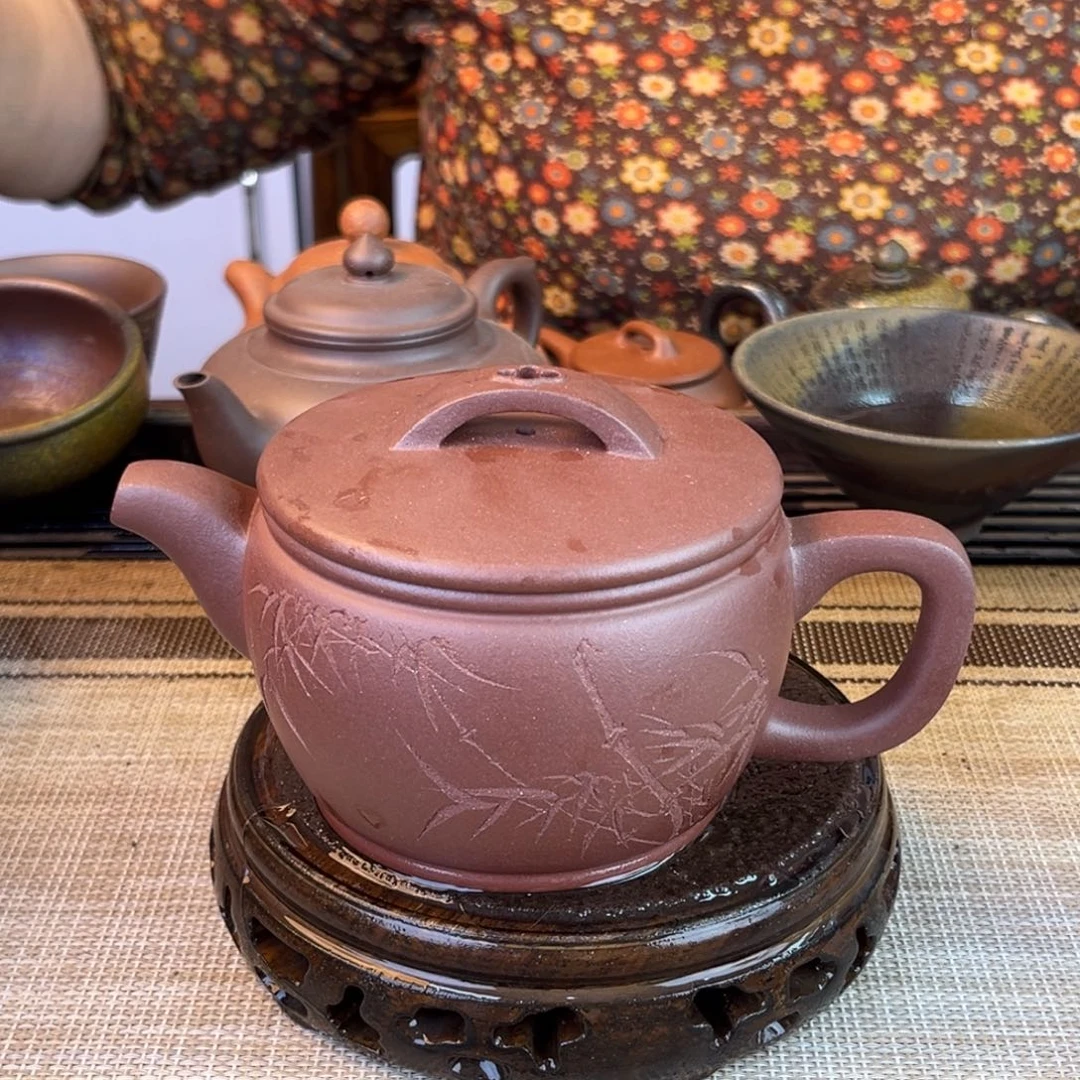 茶壶紫砂底槽清320cc